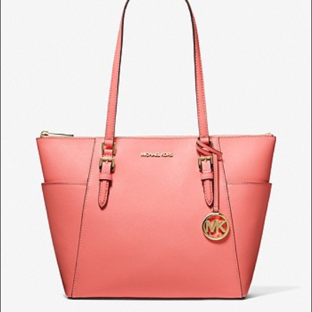 Michael Kors Saffiano leather Charlotte tote bag